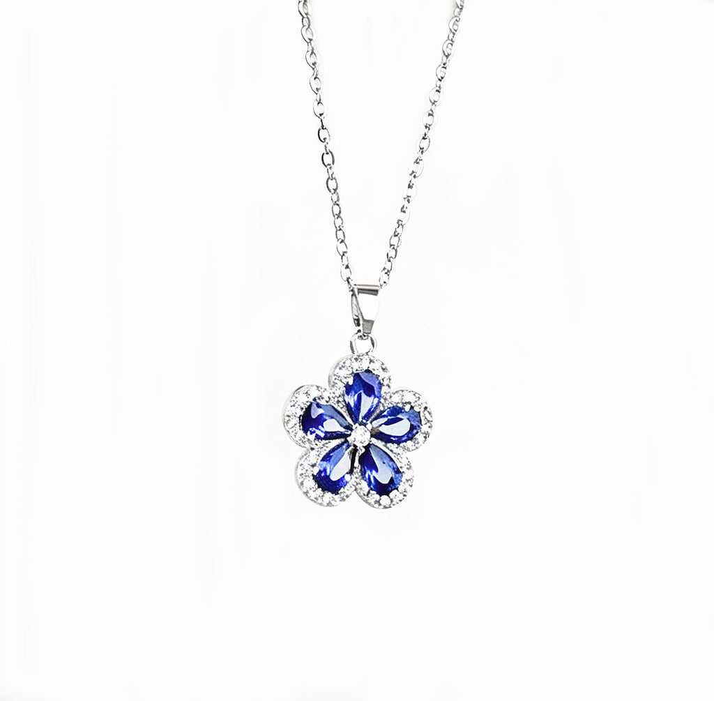 Elegant Blue Floral Set