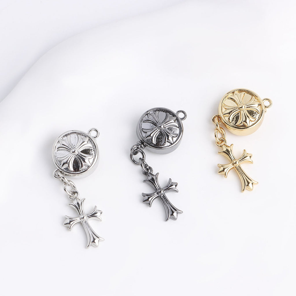 18K Gold Plated Cross Clasp – DIY Accessory