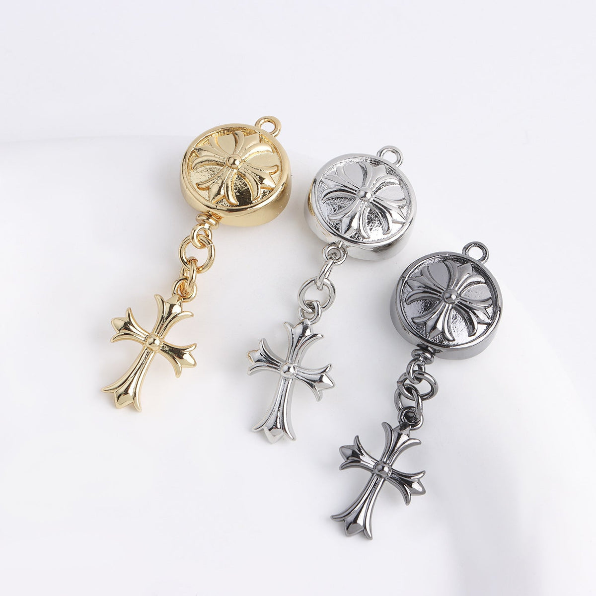 18K Gold Plated Cross Clasp – DIY Accessory