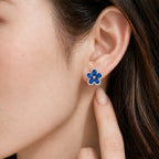 Elegant Blue Floral Set