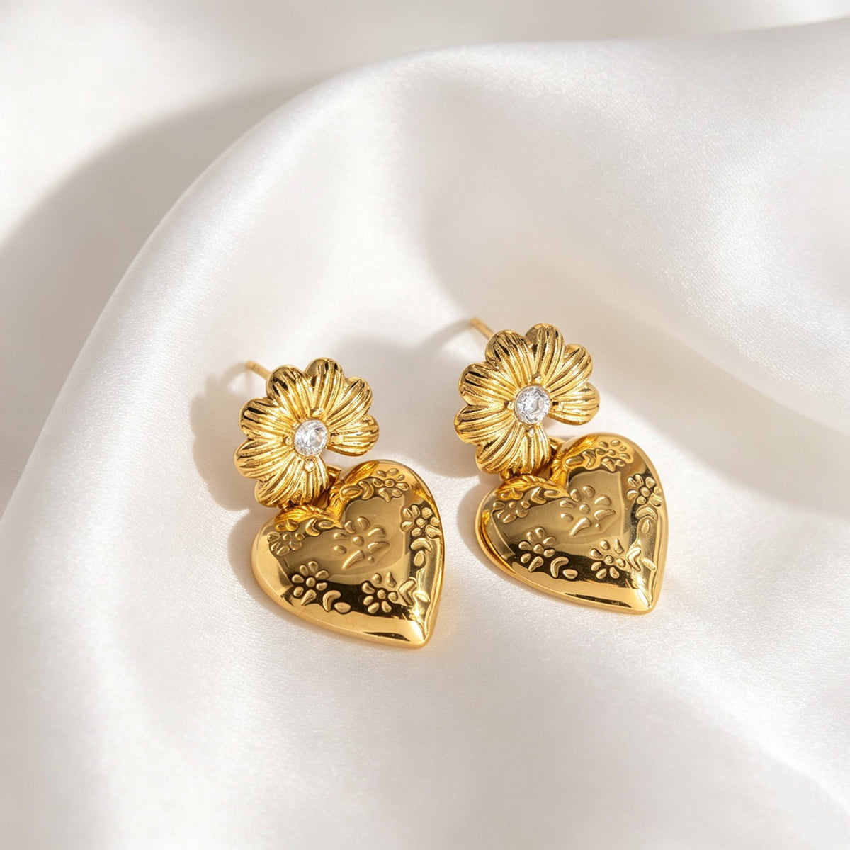Vintage Pattern Heart Set