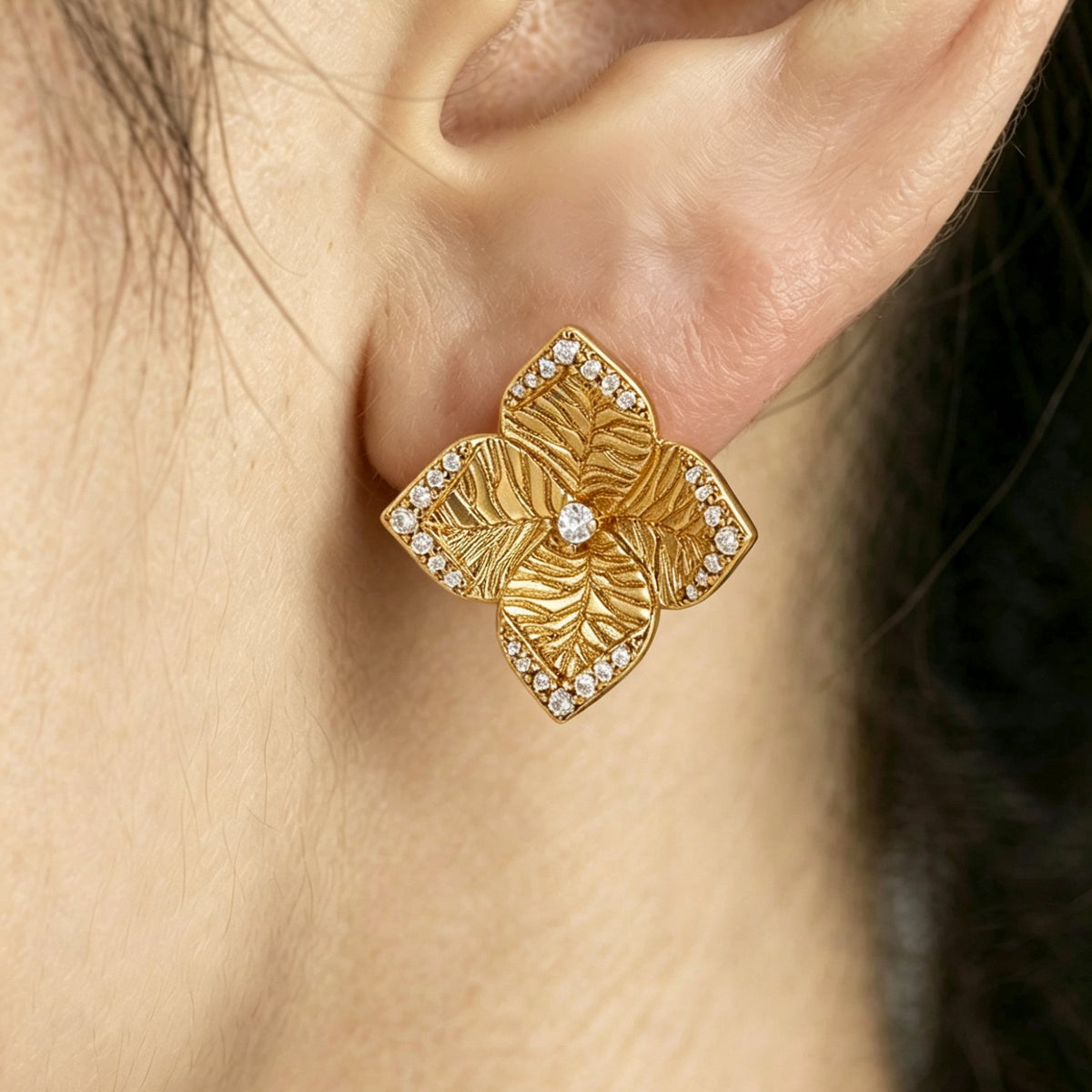 Simple Floral Earrings
